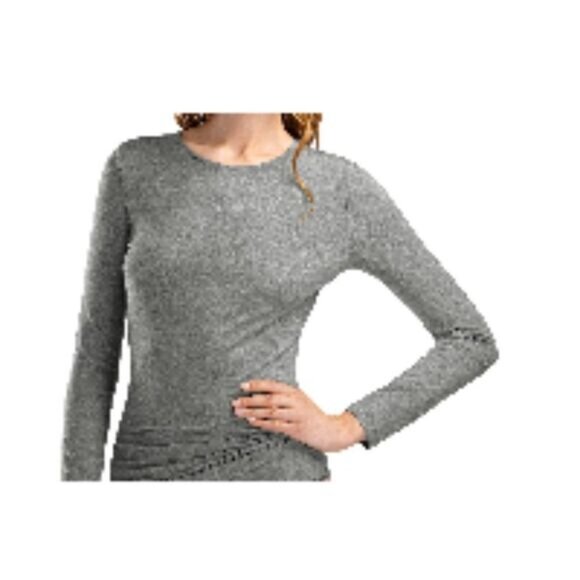 Hanro Soft Touch Long Sleeve Sleep Tee Soft Touch Melange M NWT - Picture 1 of 2